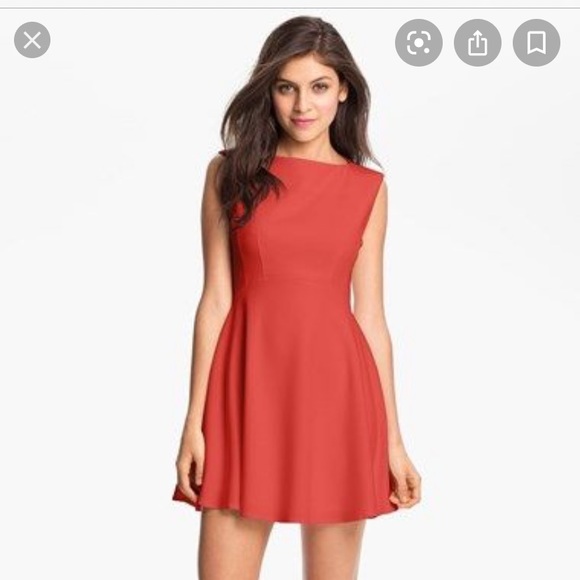 French Connection coral dress - Picture 1 of 4